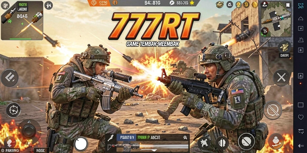 Gameplay menegangkan dalam 777RT dengan aksi tembak-menembak yang mendebarkan.