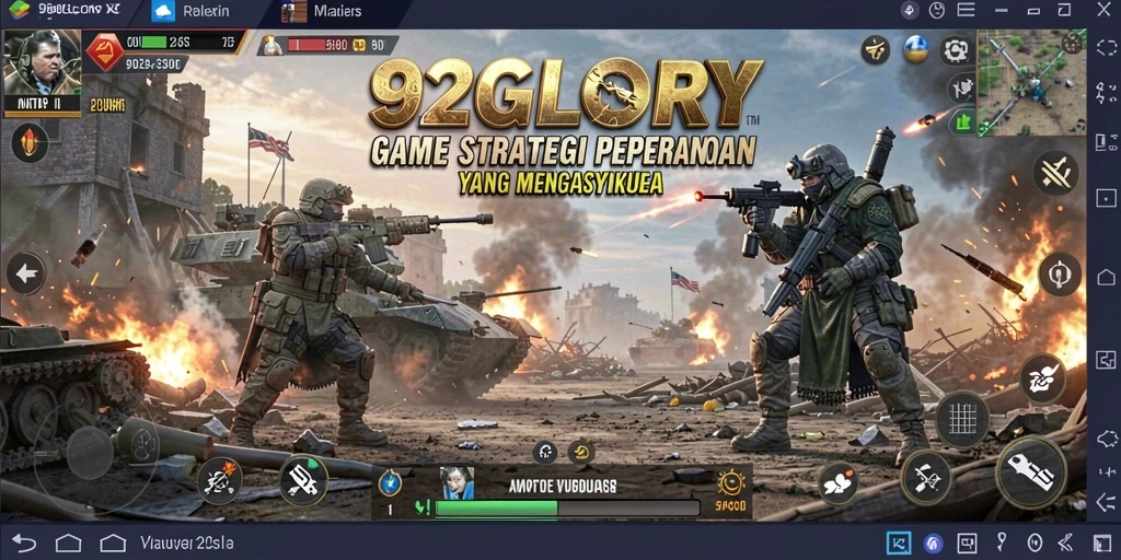 Gameplay menegangkan di dunia SLG 92GLORY.