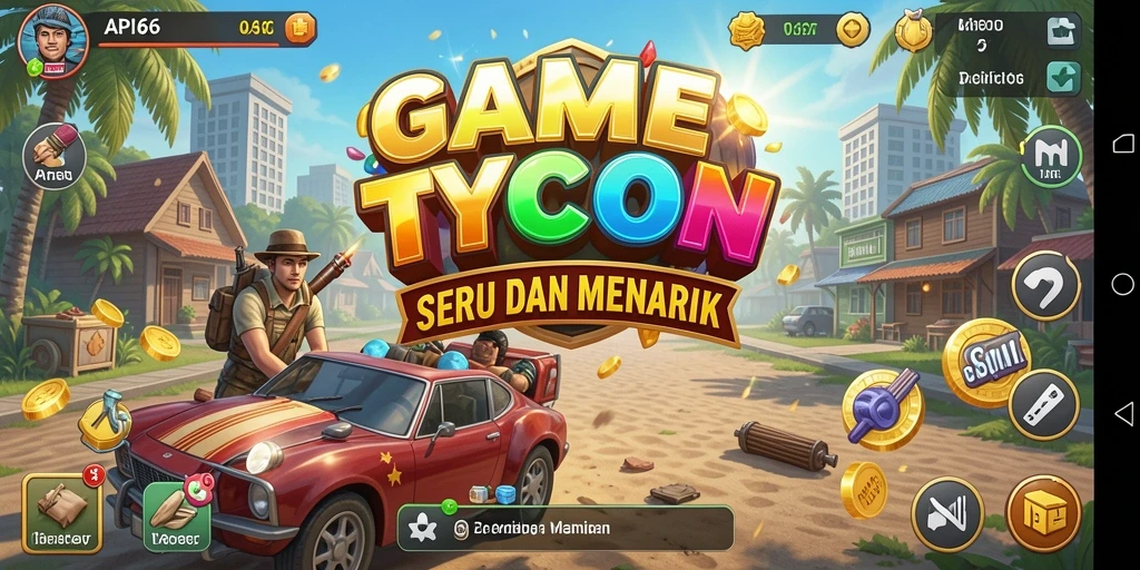 Screenshot gameplay API66 menampilkan pengalaman manajemen bisnis yang seru.