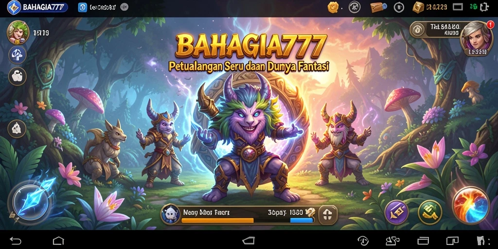 Tampilan grafis luar biasa dari gameplay BAHAGIA777