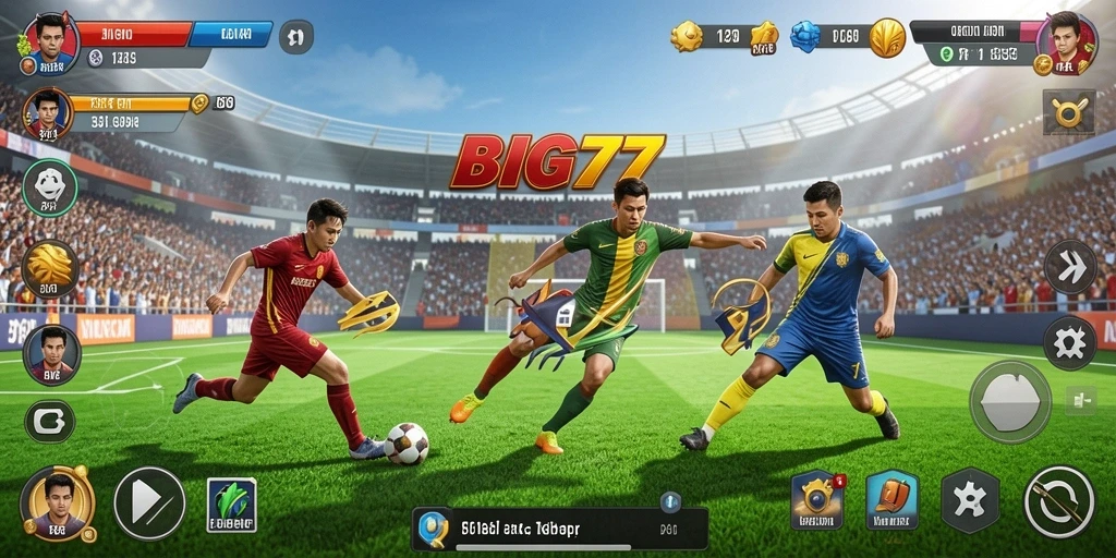 Tampilan gameplay <strong>BIG77</strong> yang penuh aksi dan kompetisi olahraga.