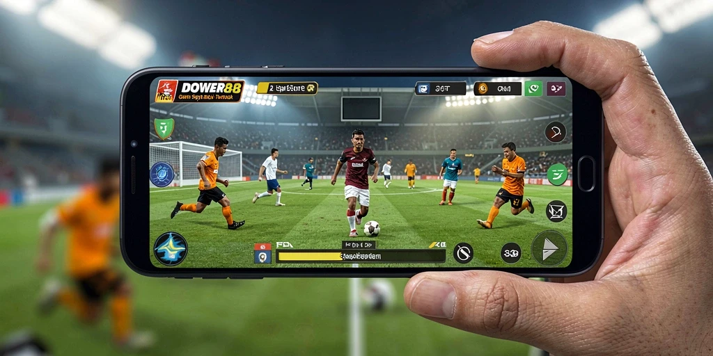 Tampilan visual yang memukau dari gameplay DOWER88 di lapangan.