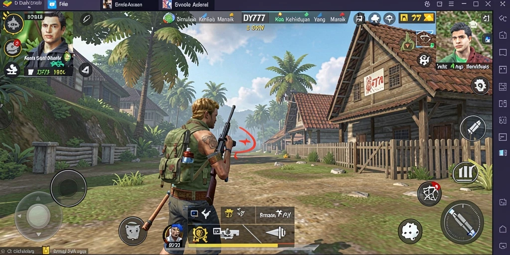 Tampilan gameplay DY777 dengan aksi simulasi kehidupan yang menarik.