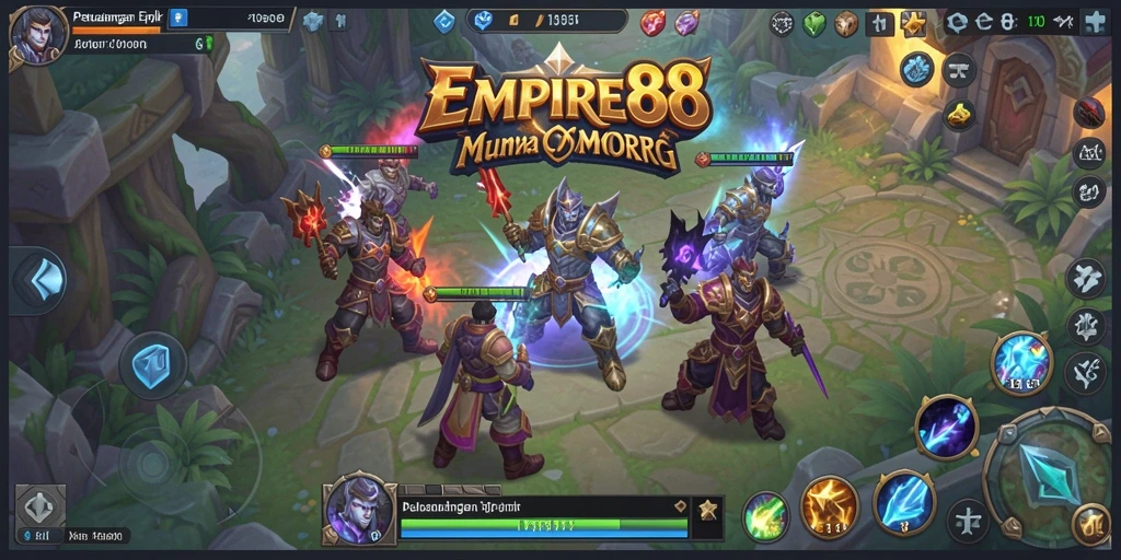 Gameplay seru di dunia fantasi MMORPG EMPIRE88.