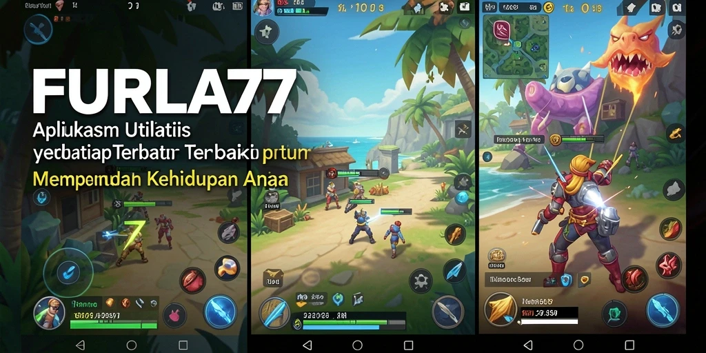 Tampilan utama FURLA77 dengan fitur aplikasi Utility.