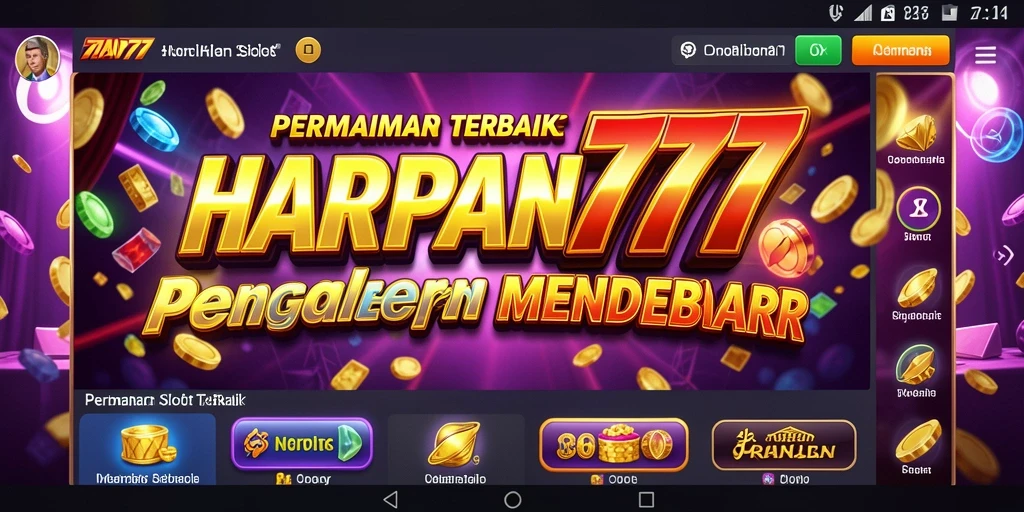 Tampilan menarik dari gameplay Slot HARAPAN777 yang mendebarkan.