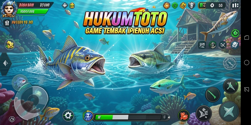 Tangkapan layar gameplay HUKUMTOTO yang penuh aksi.