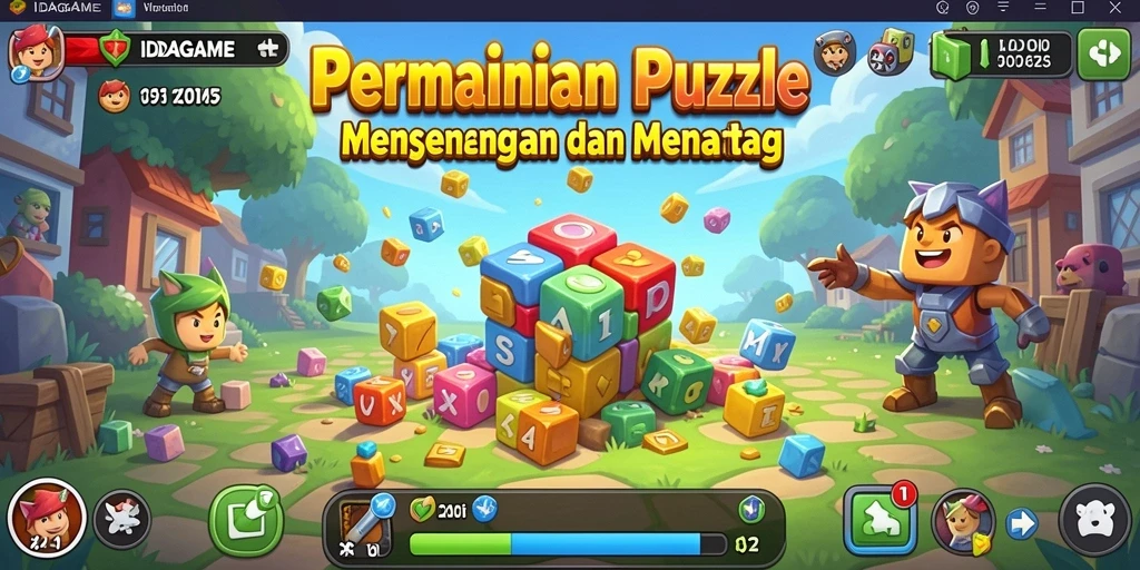 Tampilan gameplay IDAGAME yang seru dan penuh tantangan.