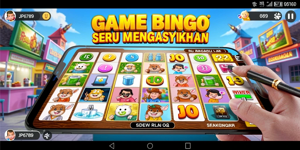 Tampilan permainan Bingo seru di JP6789 dengan banyak pemain aktif.