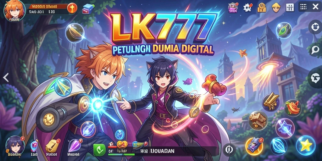 Tampilan gameplay LK777 dengan karakter Anime yang memukau.