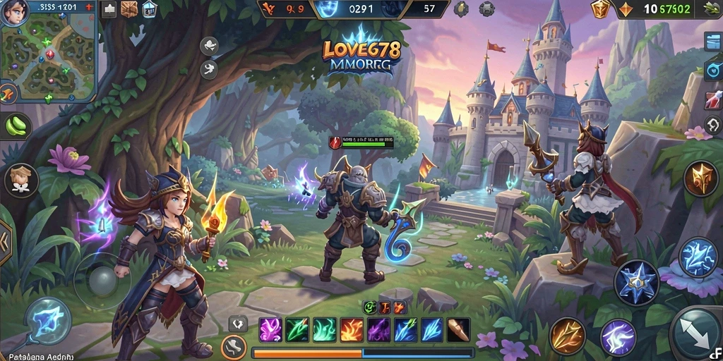 Gameplay menarik dari LOVE678 dalam dunia MMORPG yang luas.