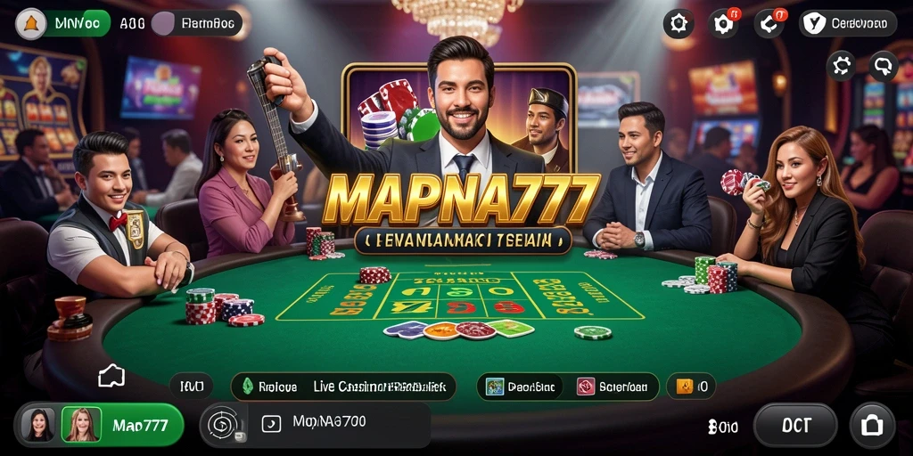 Tampilan screenshot gameplay Live Casino yang mendebarkan.