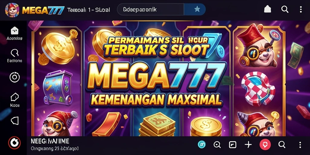 Tampilan menarik gameplay Slot MEGA777 yang menegangkan.