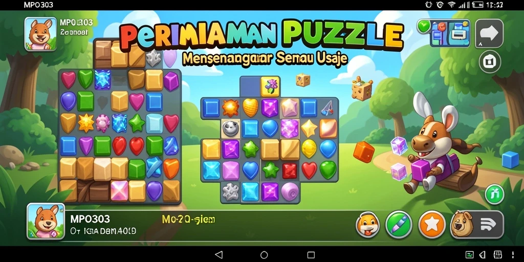 Tangkapan layar gameplay MPO303 menampilkan level puzzle yang menarik.
