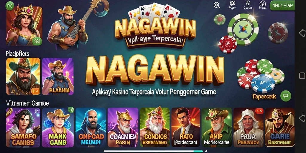 Tampilan menarik dari gameplay Kasino di NAGAWIN.