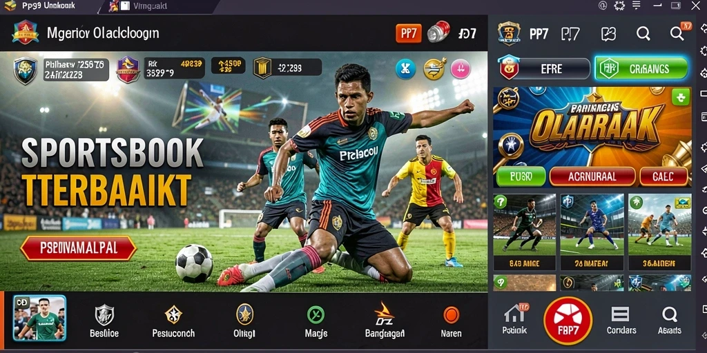 Screenshot gameplay PP7 menampilkan taruhan olahraga yang seru.