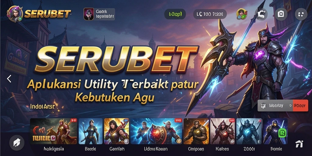 Tampilan antarmuka SERUBET yang sederhana dan fungsional.