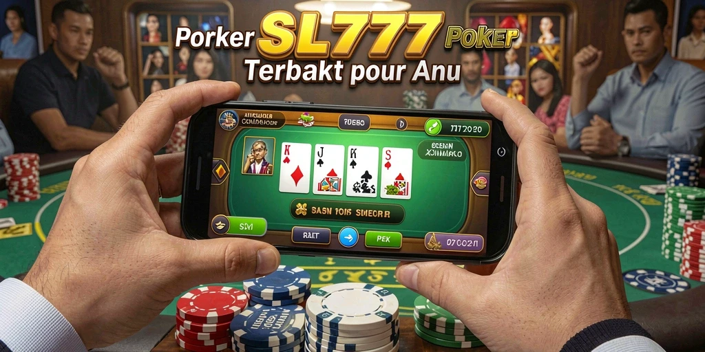Tampilan permainan Poker yang seru dan mendebarkan di SL777.