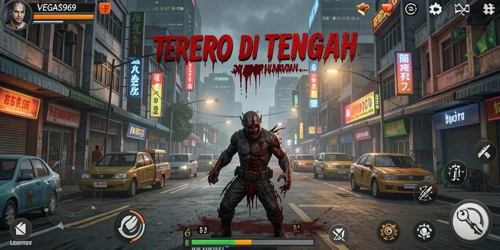 Screenshot menunjukkan suasana mencekam dari gameplay VEGAS969.
